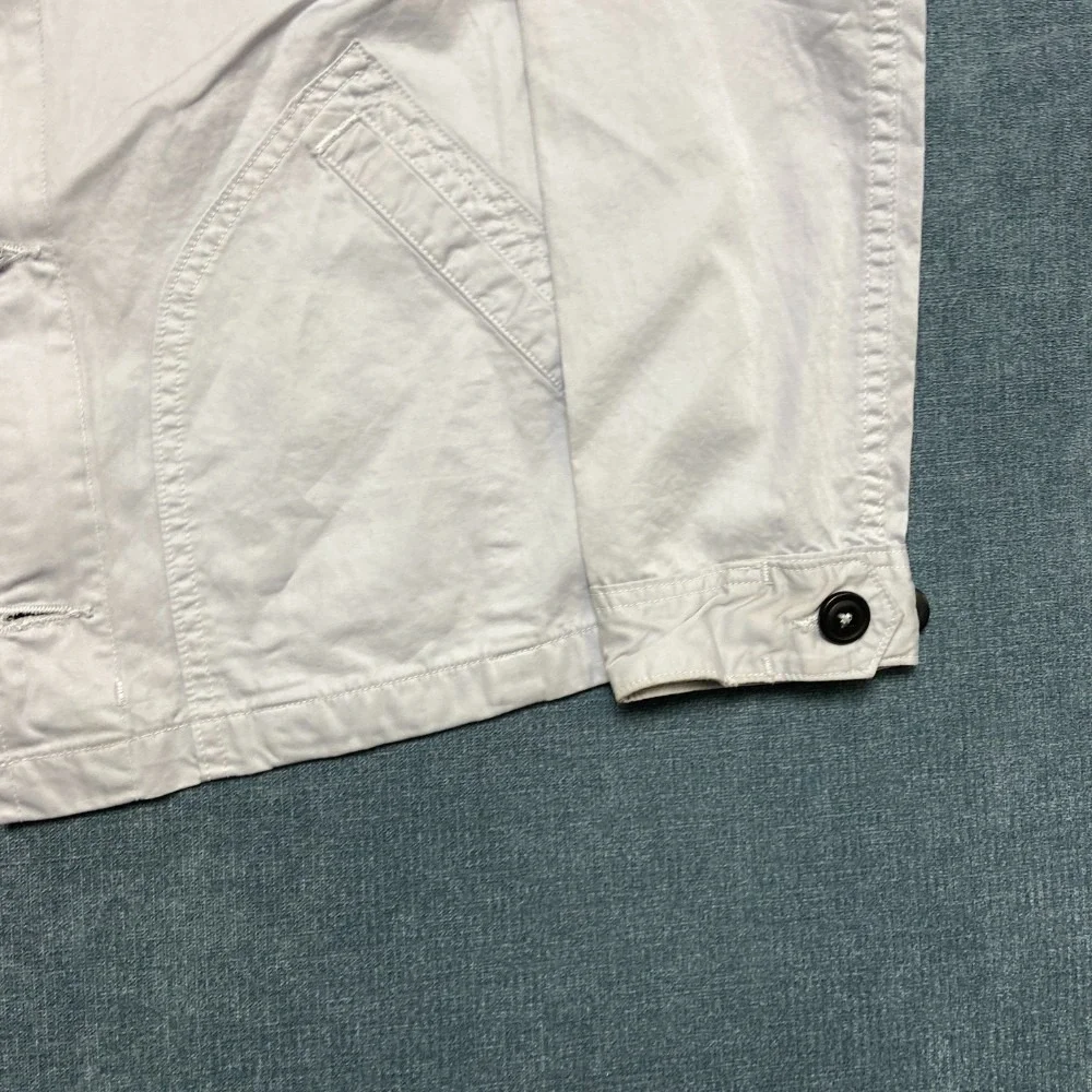 Civilianaire Peace Jacket Men XS Gray Cotton Outdoor Travel Classic Button Front